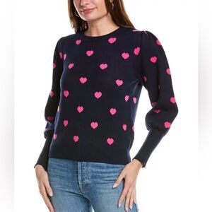 Nanette Lepore crew neck heart sweater NWT-447